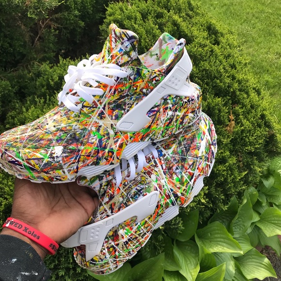 custom splatter nike huarache